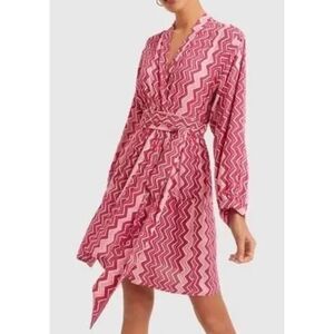 Natalie Martin Nico Mini Dress in Wobbly Stripe Puglia Pink NWT Sz. XS